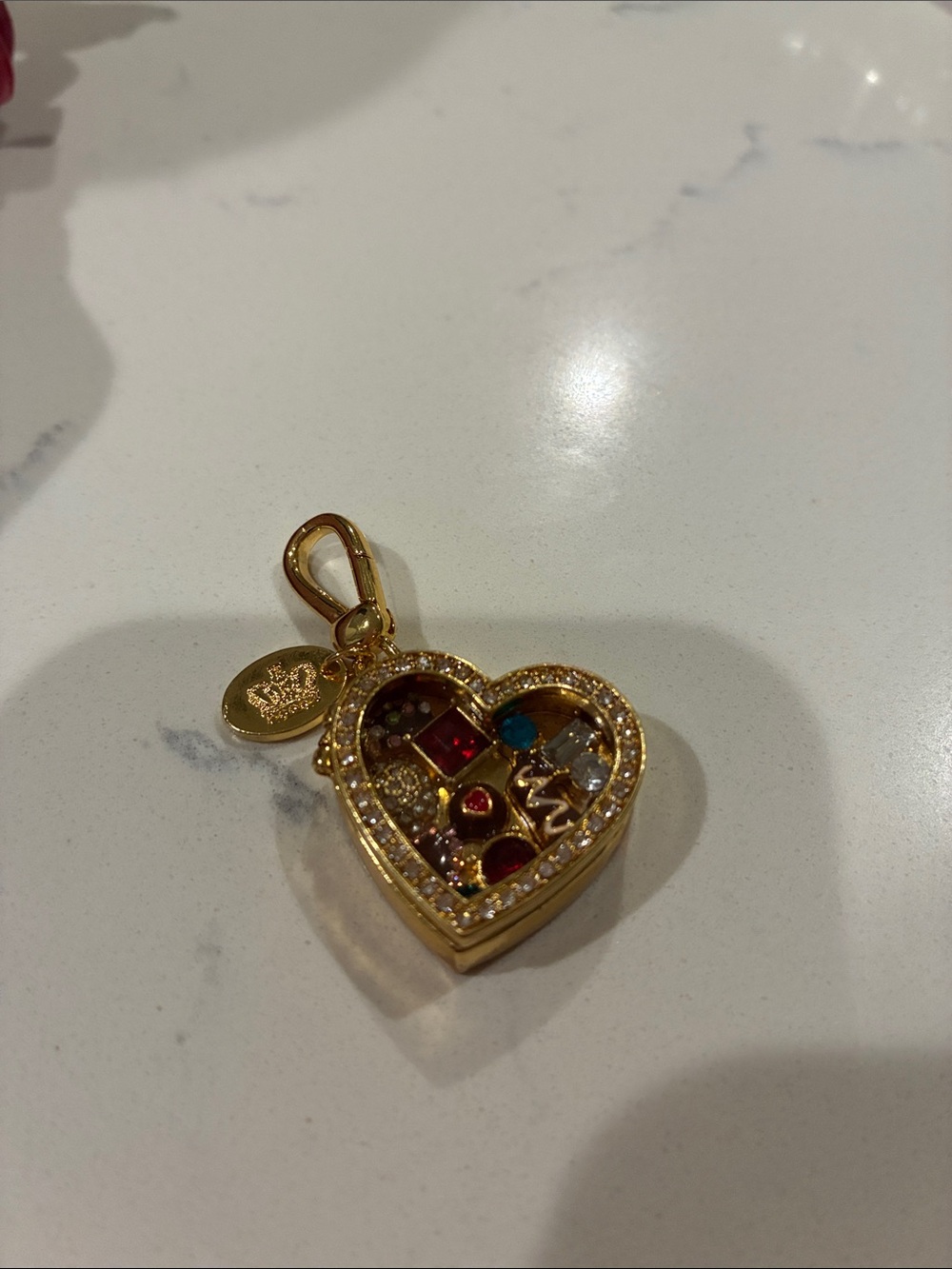 Juicy Couture 2011 Limited Edition Heart Chocolate Box Locket Charm Y2K Gem